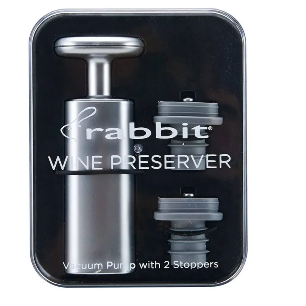 Rabbit Wine Preserver Bar Accessory Set